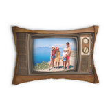 Personalized Vintage Television Throw Pillow