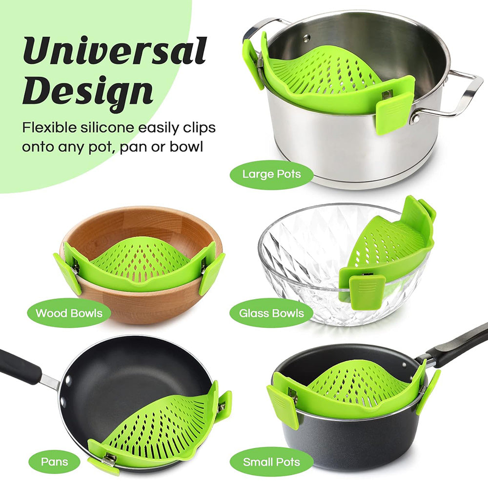 Adjustable Clip on Strainer