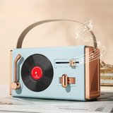 Small Retro Vinyl Record Style Bluetooth Speaker
