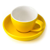 Vibrant Colors Espresso Cups and Saucers