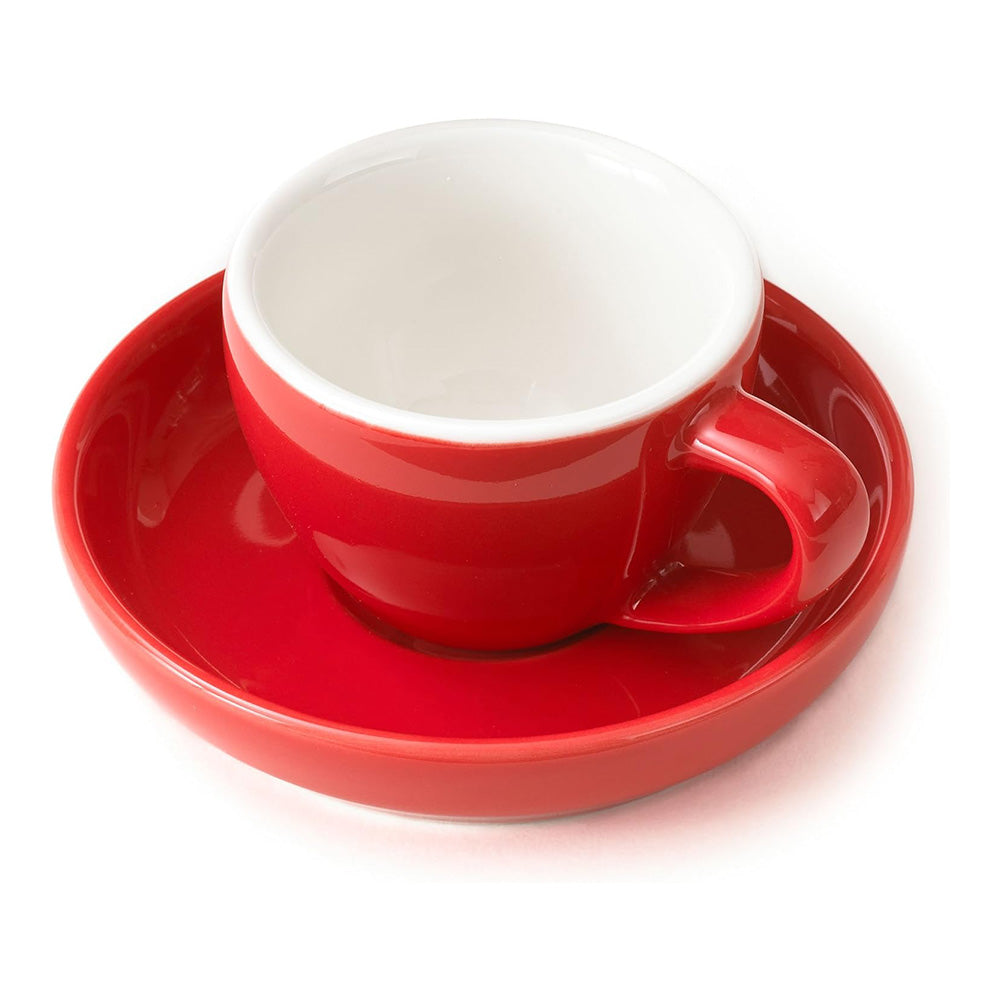 Vibrant Colors Espresso Cups and Saucers
