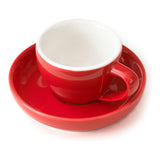 Vibrant Colors Espresso Cups and Saucers