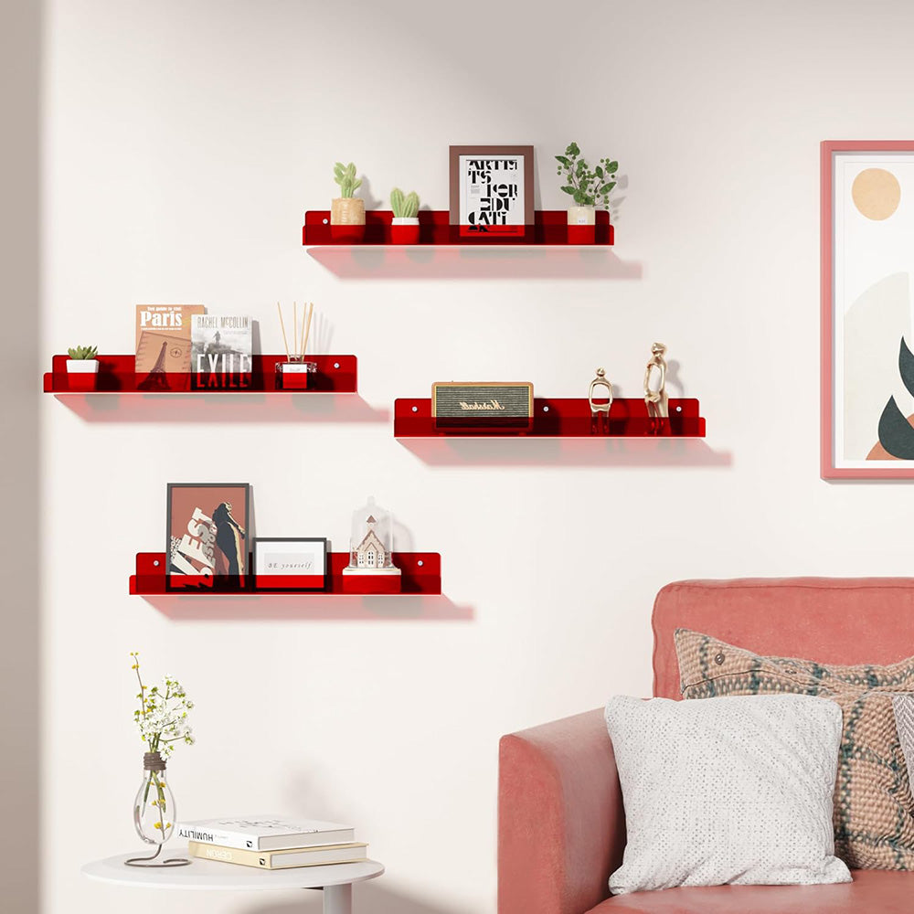 Colorful Floating Shelves 4 Pack