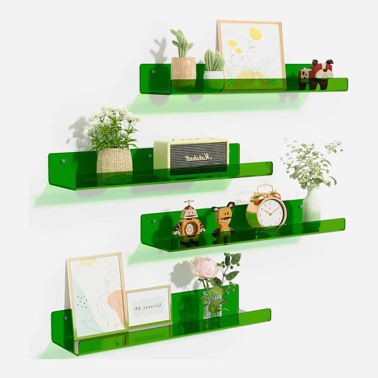 Colorful Floating Shelves 4 Pack