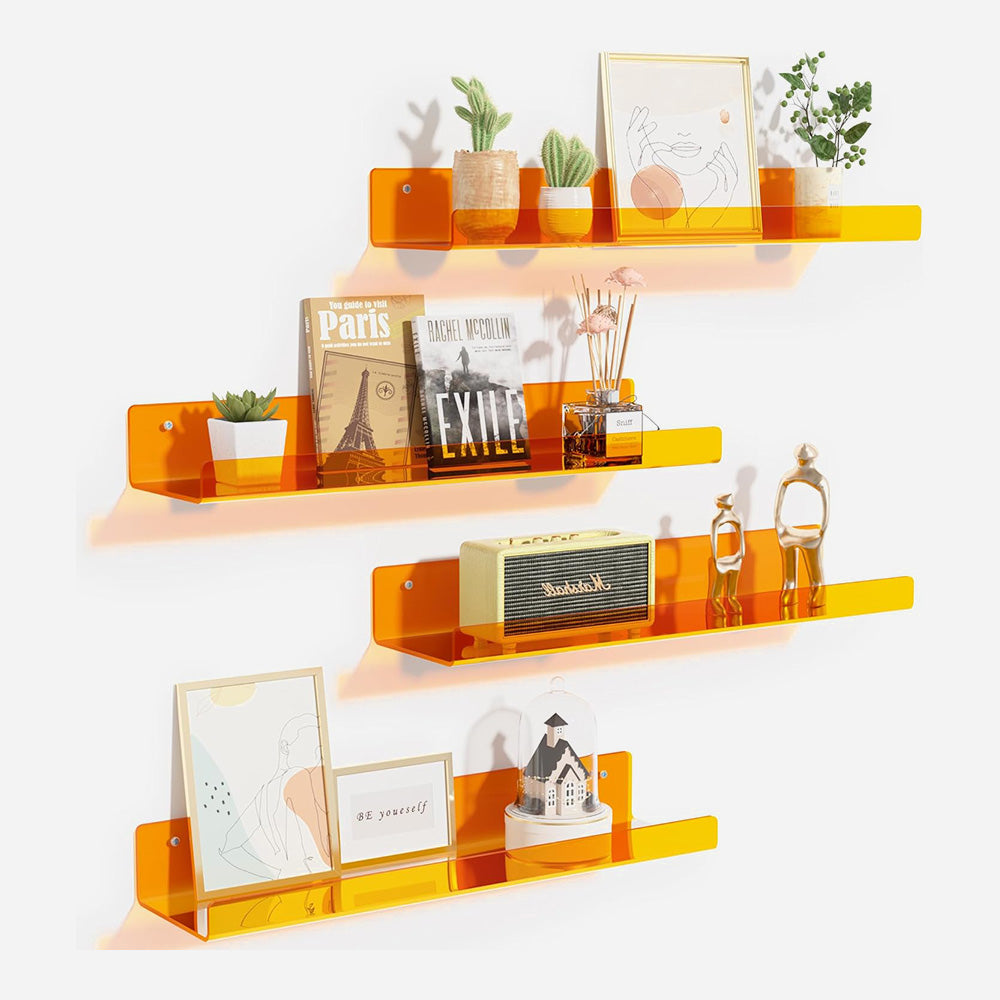 Colorful Floating Shelves 4 Pack