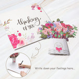 3D Pop up Card Colorful Rose Bouquet