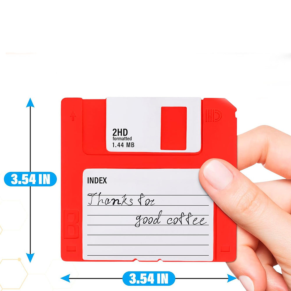 Floppy Disk Coasters 6Pcs
