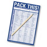 Pack This! Packing List Notepad