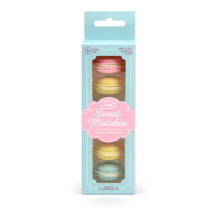 Sweet Mistakes Macaron Erasers
