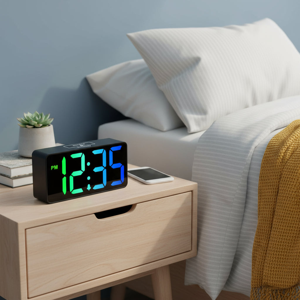 Small Digital RGB Alarm Clock