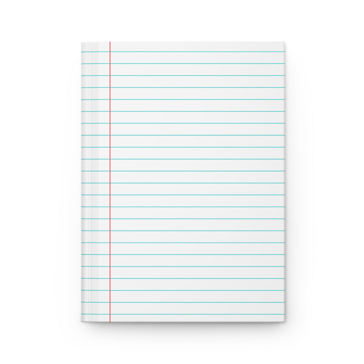 Lined Notebook Hardcover Journal