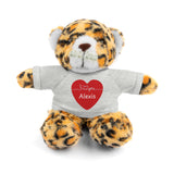 Personalized Heart Plush Animals