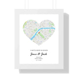 A Match Made In Heaven Personalized Map Art