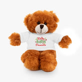 Merry Christmas Personalized Stuffed Animals with Tee