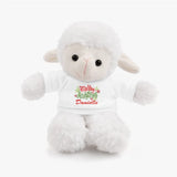 Merry Christmas Personalized Stuffed Animals with Tee