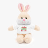 Merry Christmas Personalized Stuffed Animals with Tee