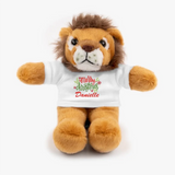 Merry Christmas Personalized Stuffed Animals with Tee