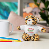 Merry Christmas Personalized Stuffed Animals with Tee