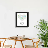 A Match Made In Heaven Personalized Map Art