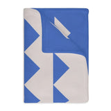 Personalized Triangle Velveteen Minky Blanket