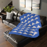 Personalized Triangle Velveteen Minky Blanket