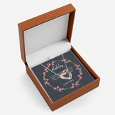 Personalized Necklace Twin Hearts