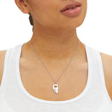 Personalized BFF Half Heart Necklace Set