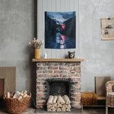 Dark Alley Dreamscape Wall Tapestry