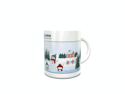 Spot the difference Mug - Fun In The Snow