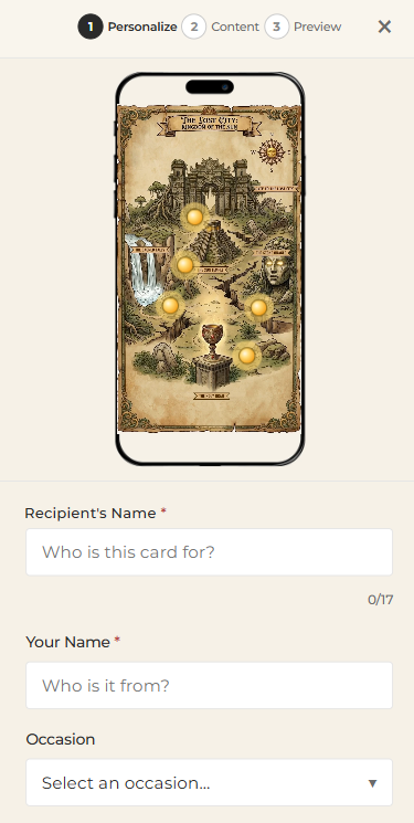 Personalize your greeting card