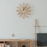 Ribbonwood Large Modern Wall Clock
