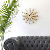 Ribbonwood Large Modern Wall Clock