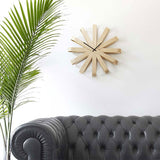 Ribbonwood Large Modern Wall Clock