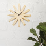 Ribbonwood Large Modern Wall Clock