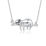Silver Sloth Necklace