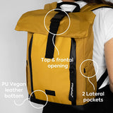 Roll Top Recycled Backpack