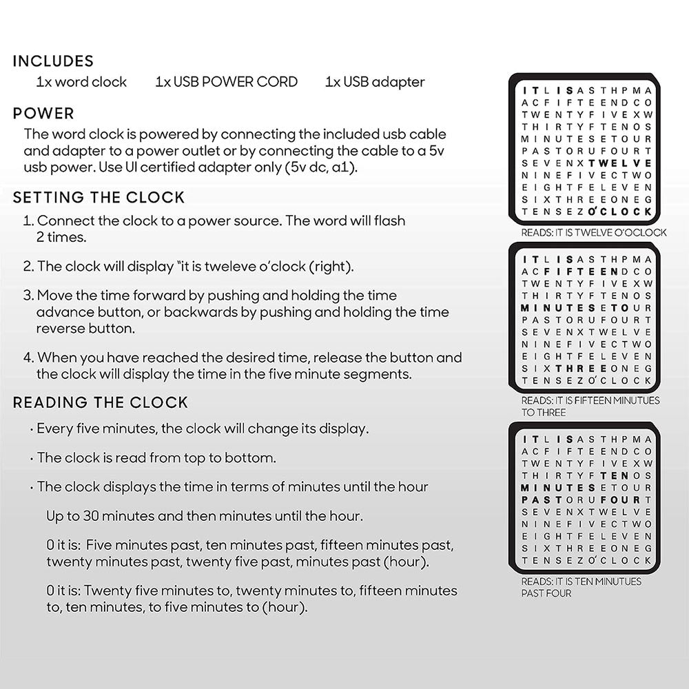 Modern Word Clock