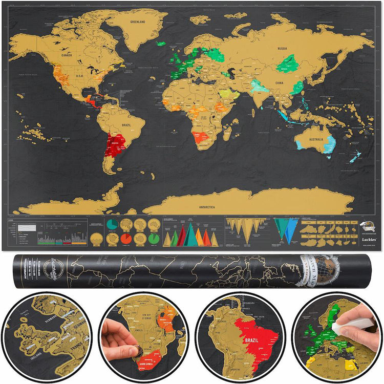 Scratch off World Map Deluxe