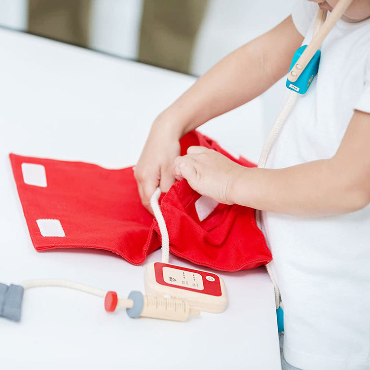 Doctor Set with Wooden Stethoscope