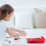 Doctor Set with Wooden Stethoscope