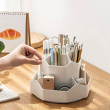 Rotating Makeup Brush Holder & Desktop Organizer