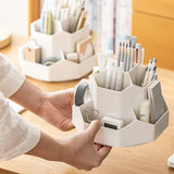 Rotating Makeup Brush Holder & Desktop Organizer