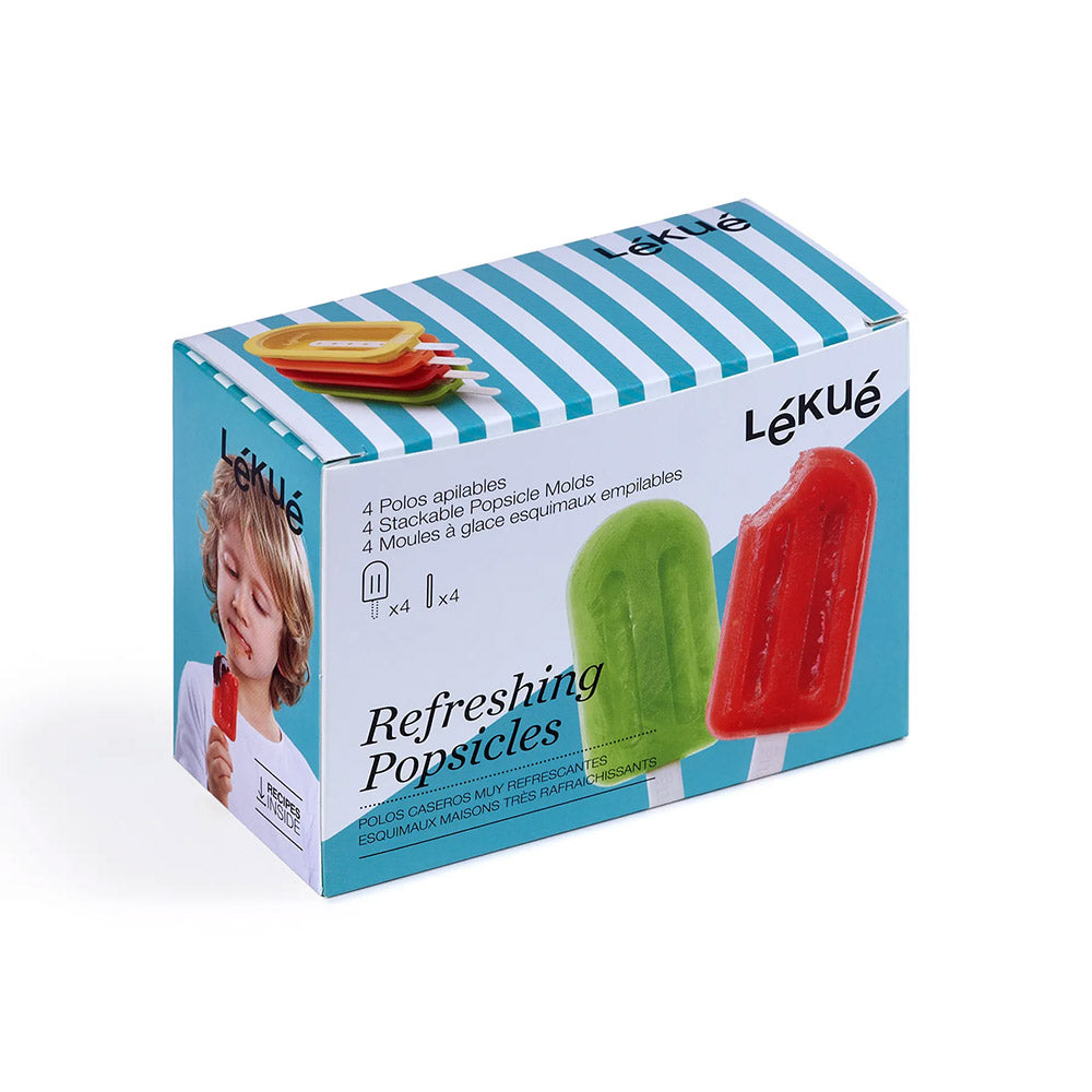 4 Stackable Popsicle Molds