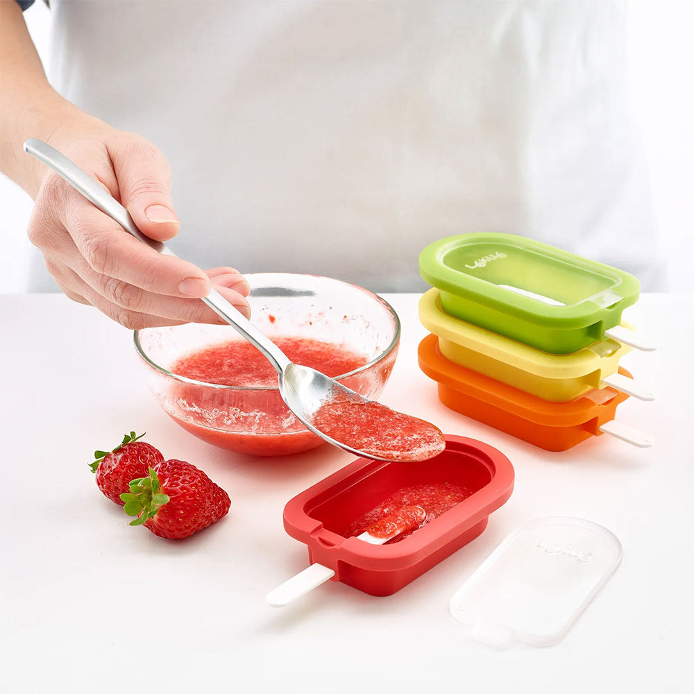 Silicone Popsicle Molds Ice Pop Molds Maker BPA Free - Set of 4 - Food  Grade Ice Cream Moulds Ice Pops Shapes for Homemade Popsicle, Dishwasher  Safe
