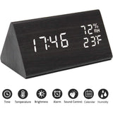 Wooden Digital Alarm Clock