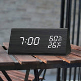 Wooden Digital Alarm Clock