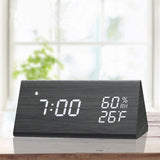 Wooden Digital Alarm Clock