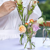 Minimalist Small Clear Bud Vases Set of 3