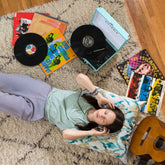 Bluetooth Suitcase Record Player with Built-In Speakers