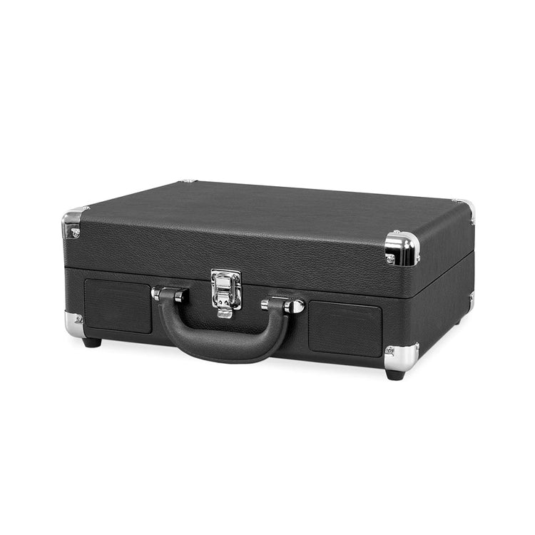 Bluetooth Suitcase Record Player with Built-In Speakers Black